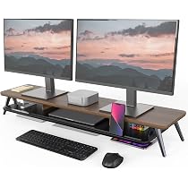 Amazon.co.jp: Fenge デスクシェルフ モニター台 卓上 机上台 パソコン